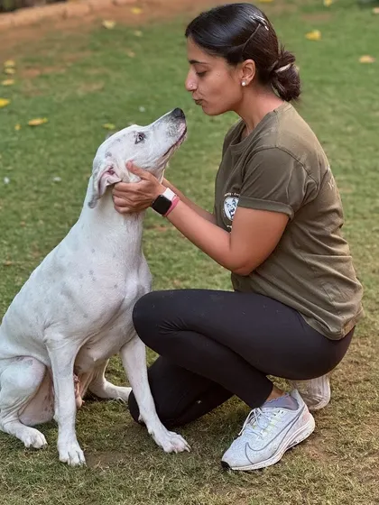 A cuddle session with Cherie keeps all the worries at bay.