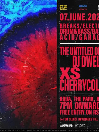 A duplicate of the flyer for the DnB India event.