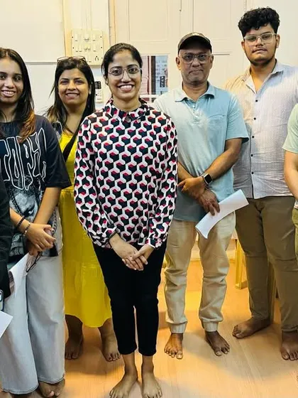 A group photo from one of our Hindustani Vocal Workshops. We bring together aspiring singers to dive deep into the science of voice for a few immersive hours.