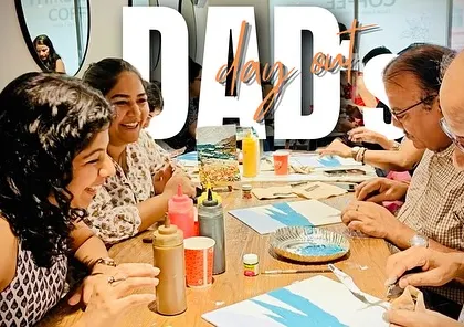 A "Dad's Day Out" at our workshop. It's all about creating experiences that stay long after the paint dries.