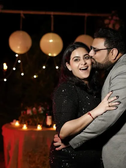 The pure, unscripted joy of a surprise moment is what we live to capture. This candid shot was taken just seconds after a romantic proposal, freezing a memory of pure happiness and excitement.