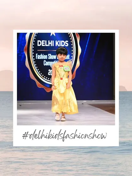 Dressed as a Disney princess in a beautiful yellow gown, this little model brings a touch of magic to the show. It’s all about making dreams a reality on our stage.