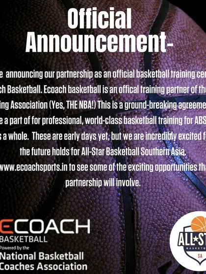 We are proud to be an official training partner of Ecoach Basketball, which is directly affiliated with the NBA Coaching Association. This partnership gives our players in India unprecedented access to professional, world-class basketball training resources and opportunities.