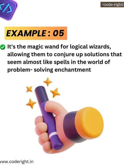 Analogy 5: Computational thinking is a magic wand for logical wizards. It allows you to conjure up solutions that seem almost like spells in the world of problem-solving enchantment.
