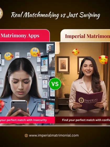 We offer a clear alternative to the uncertainty of online matrimony apps. Our service is built on confidence, providing handpicked, verified profiles and expert guidance, contrasting with the insecurity and random nature of swiping.