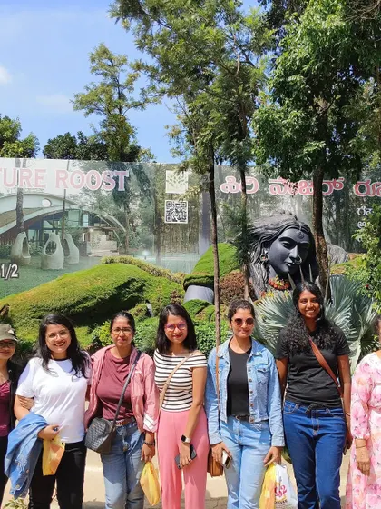 Our group of women travelers at Siri Cafe.
