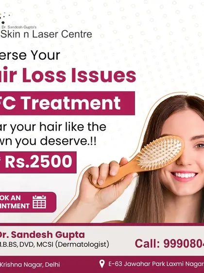 GFC is a highly effective treatment for reversing hair loss issues. I offer this advanced procedure at a transparent price, making expert dermatological care accessible.