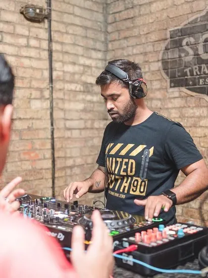 Focused on the mix at Soro. The brick walls and rustic vibe of the pub make it a perfect setting for a raw hip hop and old school music night.