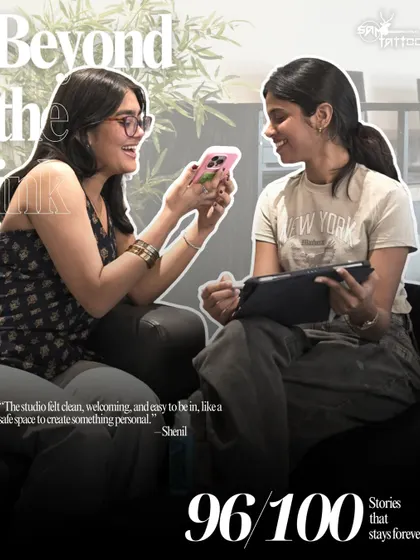 "The studio felt clean, welcoming, and easy to be in, like a safe space to create something personal." Shenil shares her positive experience during her consultation.