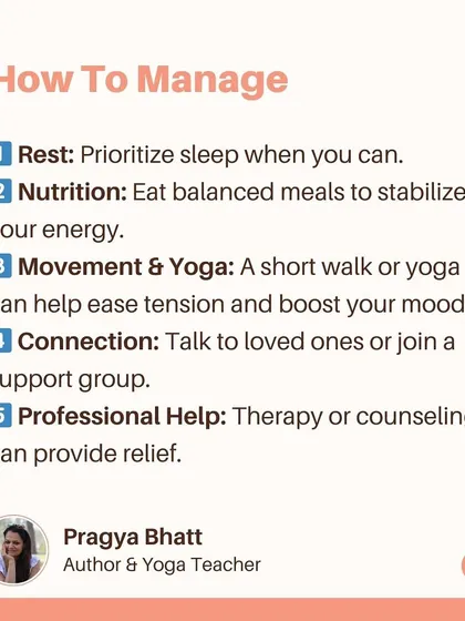 Here are five ways to manage postpartum mood swings: prioritize rest, eat balanced meals, incorporate gentle movement like yoga, connect with loved ones, and seek professional help if you need it.