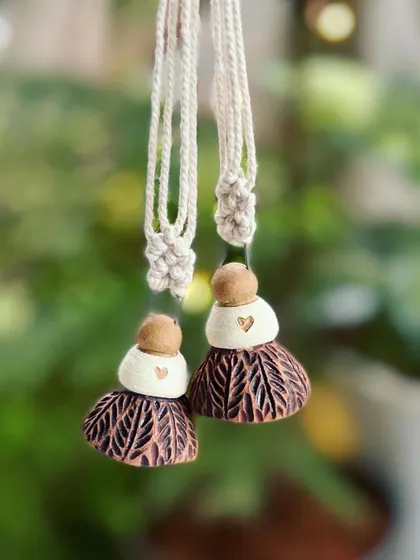 A throwback to my Christmas collection from last year. This image of handmade bells captures the festive and creative spirit that we nurture in the studio.