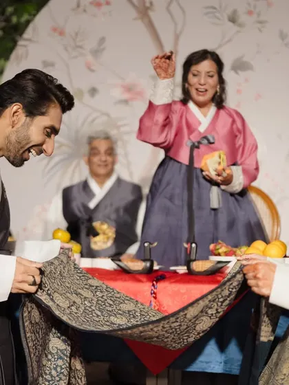 I believe in celebrating love in all its forms. It was an honor to plan this beautiful Korean Paebaek ceremony, ensuring every tradition, from the symbolic catching of dates to the respectful bows, was honored with grace.