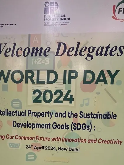 The banner for the World IP Day 2024 conference I attended. The theme focused on innovation and creativity for a sustainable future, a topic of great importance in today's digital age.