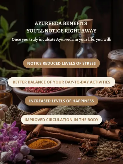 When you truly incorporate Ayurveda into your life, you will notice benefits right away. These include reduced stress, better balance in your daily activities, increased happiness, and improved circulation.