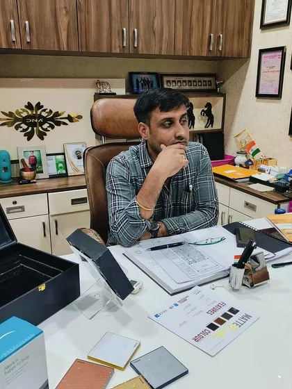 Architect Ravi Dhoot exploring the possibilities with our smart keypads and finish options. We love collaborating with designers who are meticulous about every detail.