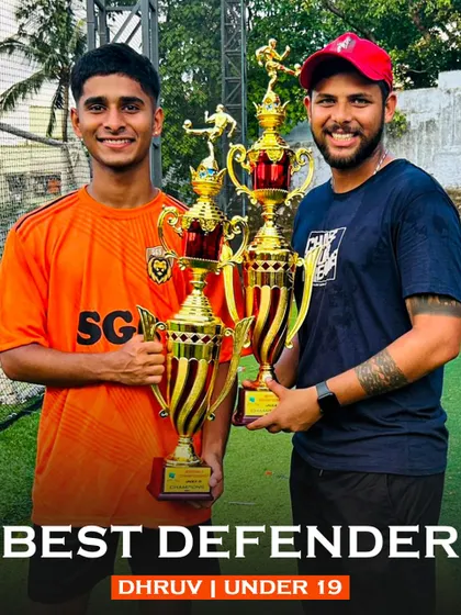 Dhruv, recognized as the Best Defender in the Under 19 category. His consistent performance at the back provided the security for the team to push forward.