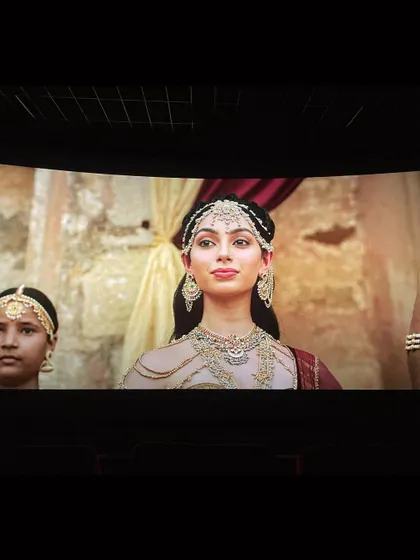 A direct on-screen shot from 'Ponniyin Selvan 2'. The direction I received was to convey a sense of regal duty and presence, even in silence.
