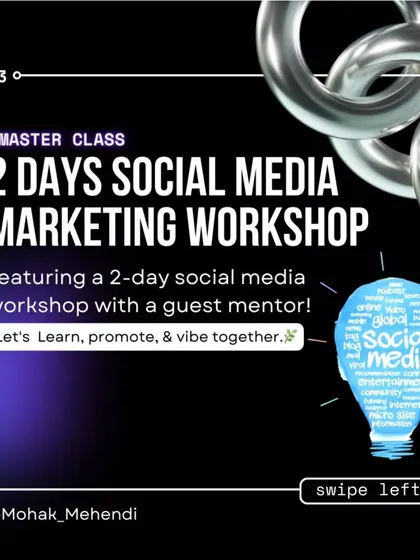 Our course includes a 2-day social media marketing workshop with a guest mentor. We teach you how to promote your work and build your brand.
