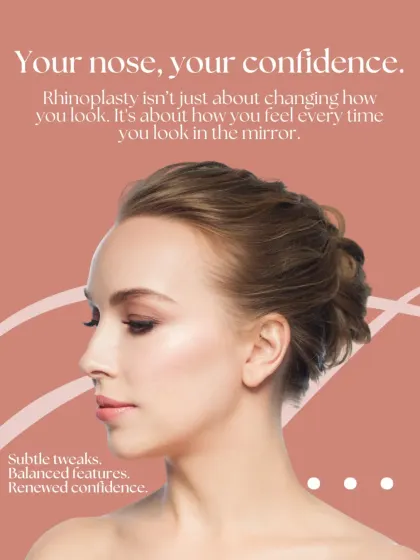 The goal of rhinoplasty extends beyond the physical change. It is about improving how you feel every time you look in the mirror, with subtle tweaks that lead to renewed self-confidence.