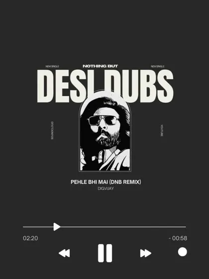 The DnB remix of "Pehle Bhi Main" from the movie Animal, part of my 'Desi Dubs' EP.