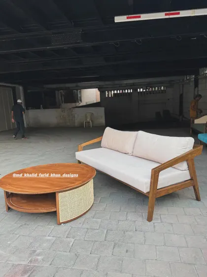 The complete set, ready to furnish a comfortable and stylish lounge area.