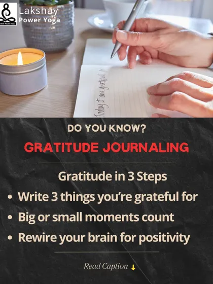 Gratitude journaling is a powerful 5-minute practice. Writing down 3 things you're grateful for rewires your brain for positivity.