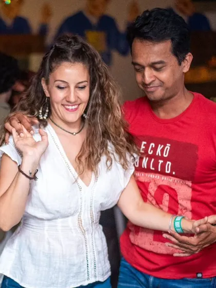 More happy dancers at La Rumba. The joy is infectious.