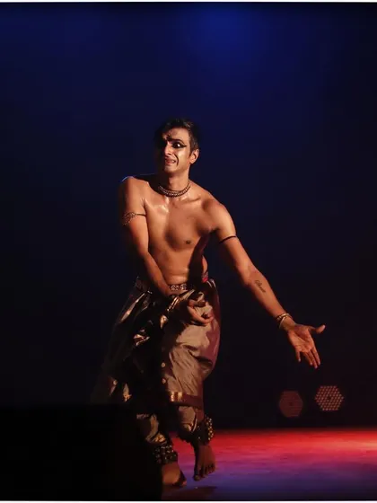 A moment of expressive storytelling from a solo recital. My hands and face work together to convey the narrative to the audience.