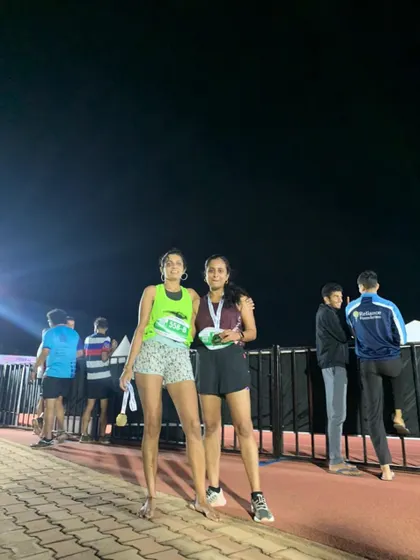 Post race with a friend. The running community has given me so many invaluable friendships and a support system that is second to none.