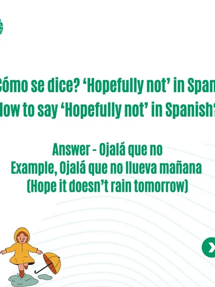 What about 'Hopefully not'? This post teaches you the phrase 'Ojalá que no'.