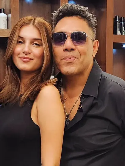 It's always a pleasure to have the stunning Tara Sutaria in our salon. Here we created a soft, golden brown hair color that perfectly complements her style.