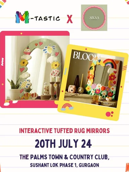 Add a touch of playful elegance to your home with interactive tufted rug mirrors. These unique, handcrafted pieces from vendors like Ainaa are a beautiful blend of art and decor.