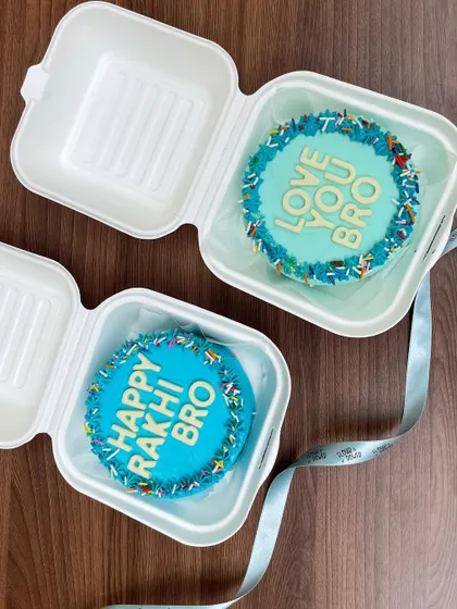 These "Love You Bro" and "Happy Rakhi Bro" bento cakes are a fun and personal way to celebrate Raksha Bandhan. They're small enough for one but sweet enough to share.
