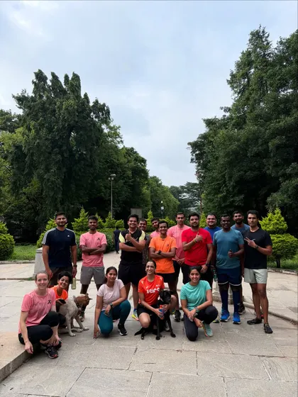 The RTC crew after a tough speed interval session. We're a diverse group, but we all share the same passion for running and getting better.