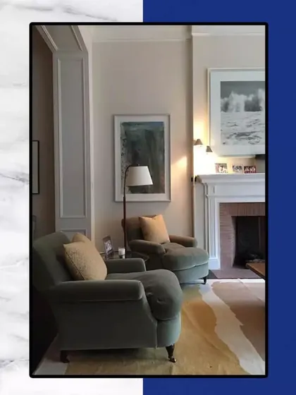 Make this living space your happy spot. A cozy fireplace, comfortable armchairs, and soft lighting come together to create the perfect area to unwind and enjoy good company.