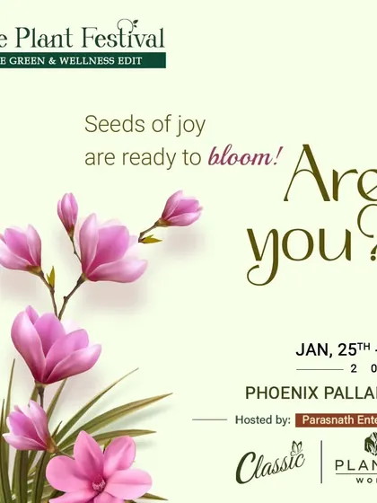 An announcement for our festival at Phoenix Palladium. We believe the seeds of joy are ready to bloom at every event we host.