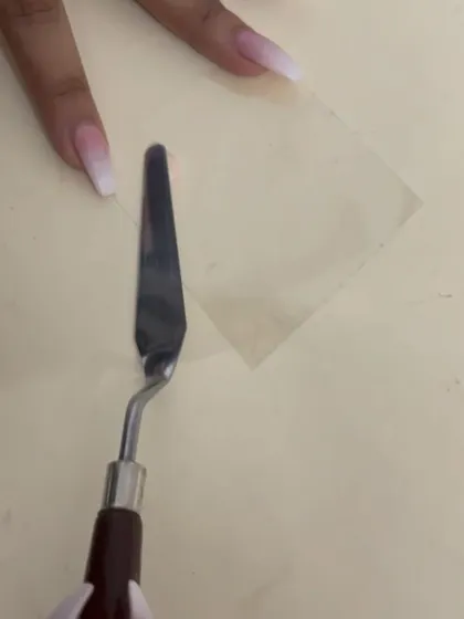 Creating the perfect cosmetic swatch on a clear sheet for the PiqueMei BB cream.