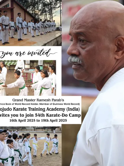 An invitation to transform your practice. Our camp, led by Grand Master Ramesh Parab, is a unique opportunity for students of all levels to learn, grow, and test their skills in a focused environment.