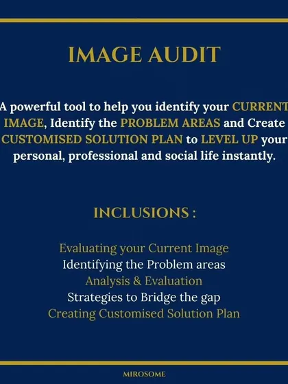 An Image Audit is the perfect starting point for your transformation. We'll evaluate your current image, identify problem areas, and create a strategic plan to bridge the gap.