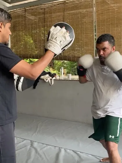 More pad work action from our Sunday session.