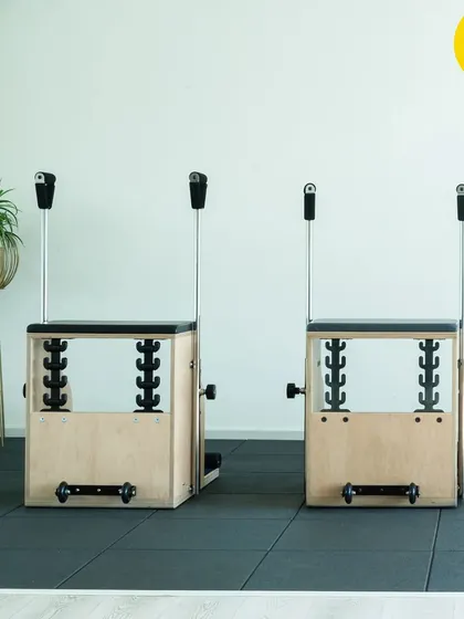 A closer look at our Pilates Chairs from Balanced Body. They are beautifully designed to help you move better and build functional strength.