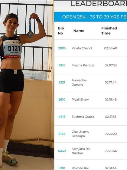 A silver medal finish at the Kolkata 25K. This podium spot is a testament to perseverance and the strength of a well-executed training plan.