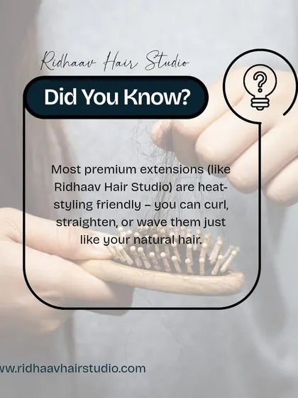 Did you know that our premium extensions are heat-styling friendly? You can curl, straighten, or wave them just like your own hair to create any look you desire.