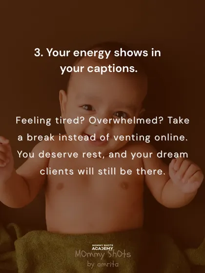 A reminder that your energy shows in your work and that it's okay to take a break instead of venting online.