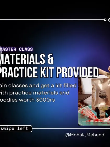 When you join our masterclass, you get a complete practice kit with materials and goodies worth 3000 rupees. You just need to bring your passion.