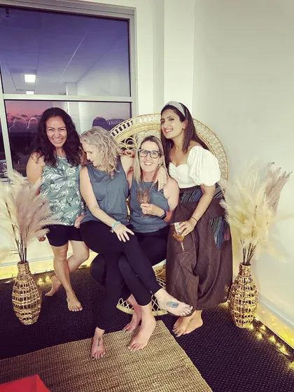 Another joyful moment with my fellow yoga teachers in Australia. Sharing this path with others is a true blessing.