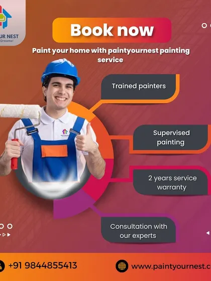 When you book with me, you get trained painters, supervised work, a 2 year service warranty, and expert consultation. This ensures a high quality result you can trust.