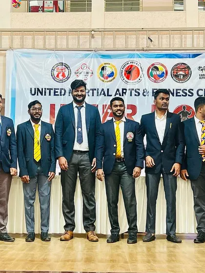 The proud coaches and officials of Team UMC at our Inter-Dojo Karate Championship.
