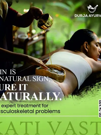 This is Kati Vasti, a specialized warm oil therapy focused on the lower back. By creating a reservoir of medicated oil, we deeply soothe stiff muscles, relieve chronic aches, and address the root cause of spinal discomfort and Vata imbalance.