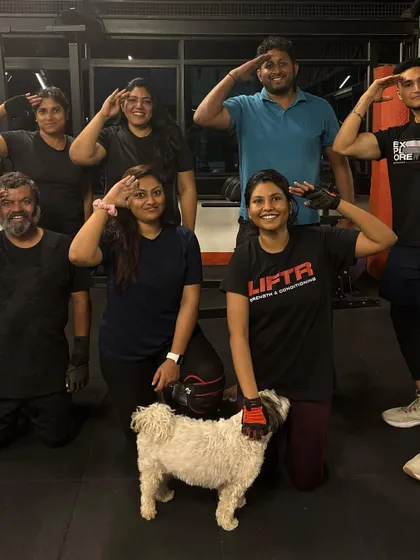 Even our furry friends are part of the LIFTR fam! A fun moment with the crew and our most adorable member.